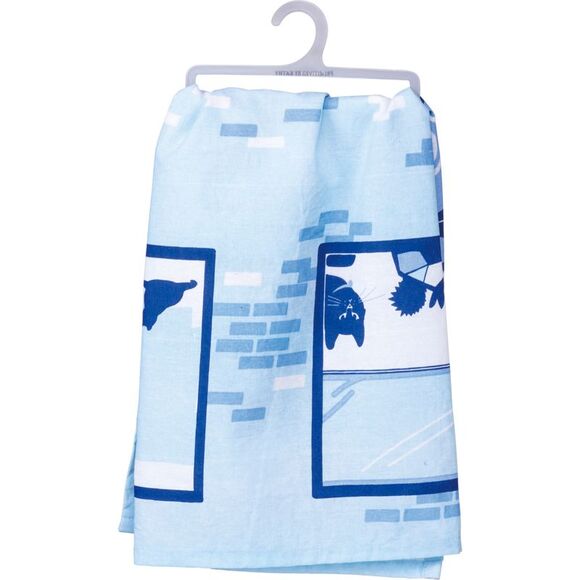 Primitives by Kathy I Cant Adult Blue Kitchen Dish Towel Cotton - Picture 3 of 6